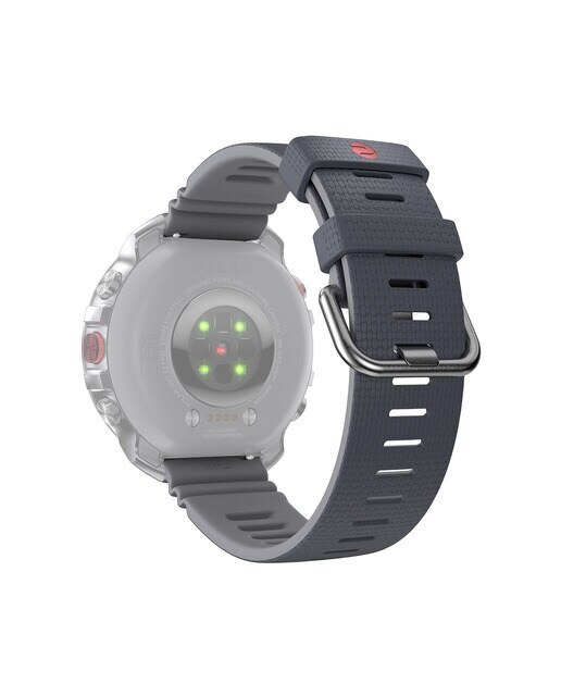 Correia de Silicone para Relógio Tamanho S-L - 22 mm Cinzento-3