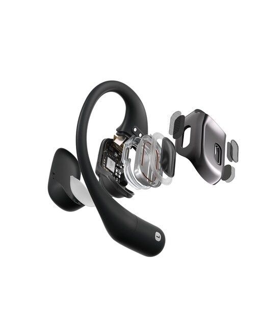 Auscultadores Desportivos True Wireless Open-Ear Premium Preto-5