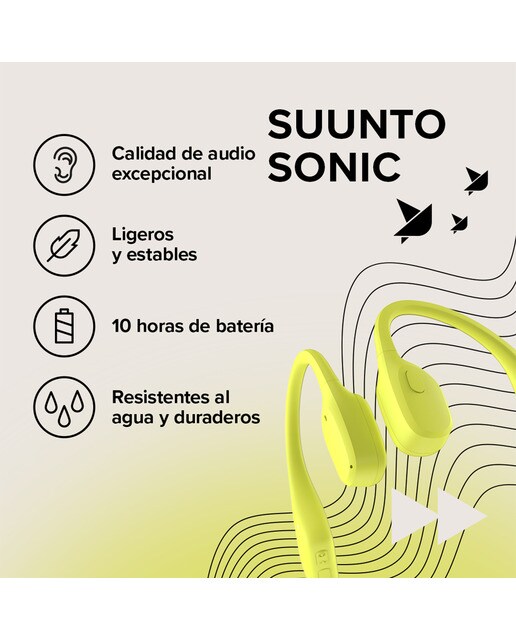 Auriculares Sonic Preto/Lima verde-11