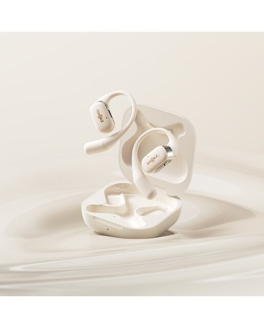Auscultadores Desportivos True Wireless Open-Ear Premium Bege-7