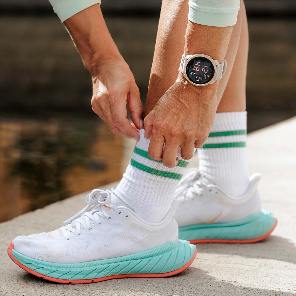 Correia WB Sport de Silicone Sil S-L - 22 mm Cinzento-4