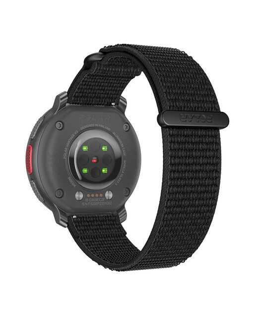 Bracelete para Relógio 22 mm em Nylon e Velcro S-M Preto-3