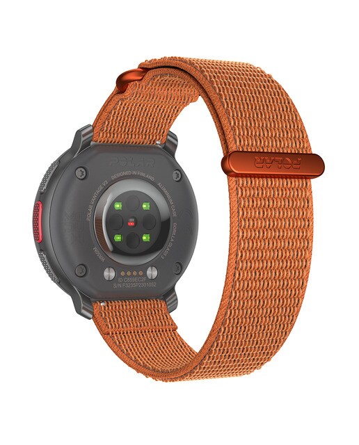 Bracelete para Relógio 22 mm em Nylon e Velcro M-L Laranja-3