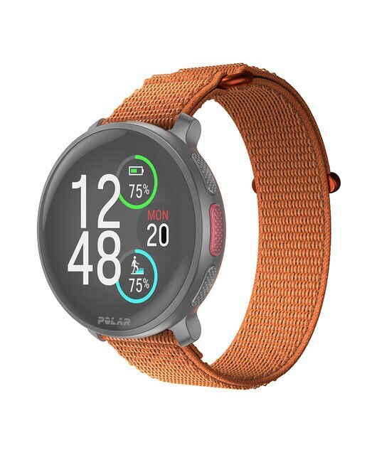 Bracelete para Relógio 22 mm em Nylon e Velcro M-L Laranja-4