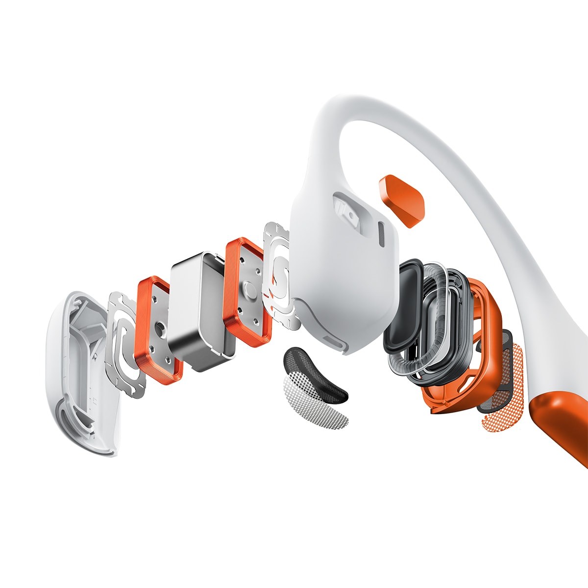 Auriculares Desportivos OpenRun Pro 2_Kipchoge Branco / Laranja-4