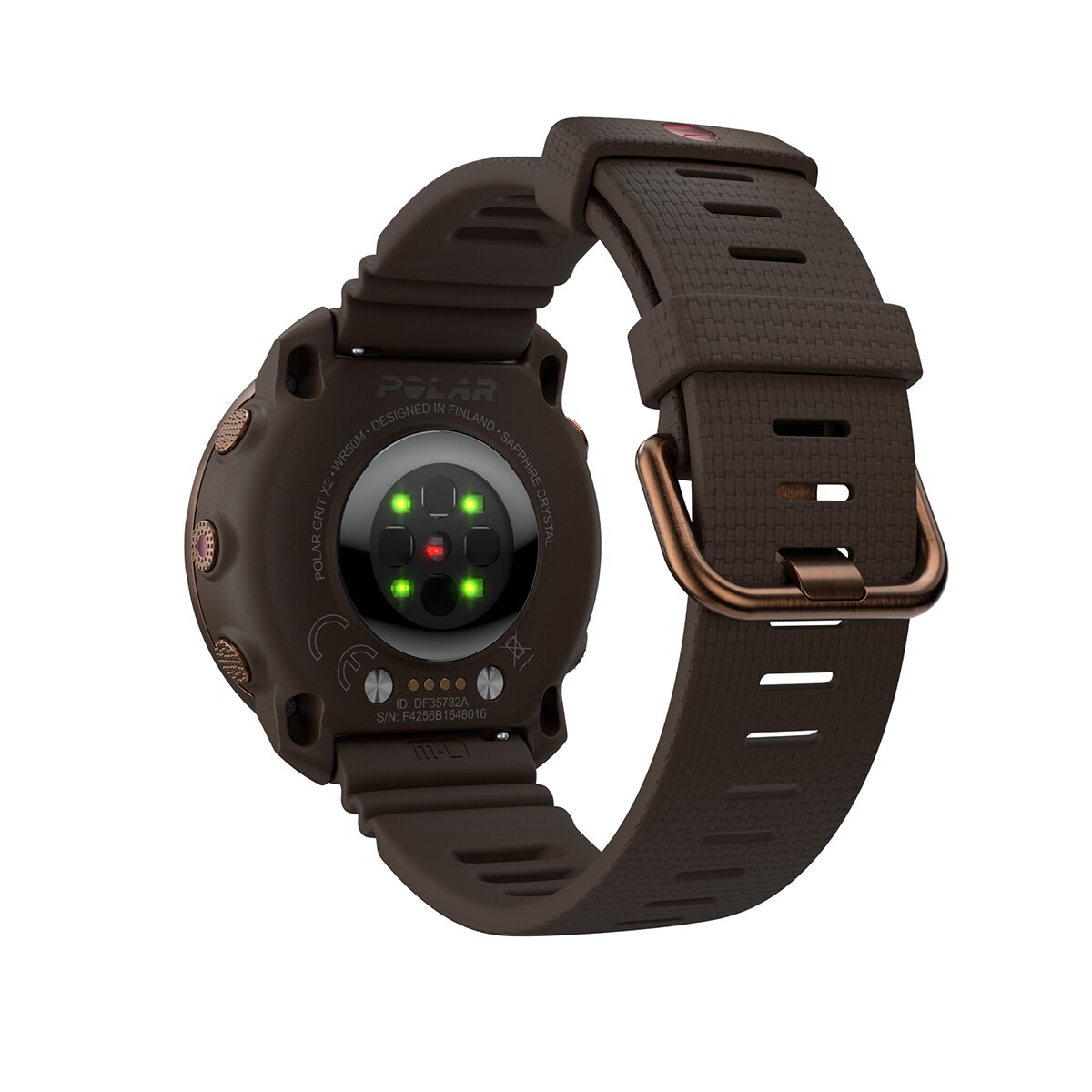 Bracelete Desportiva 22 mm de Silicone S-L - Castanho Castanho-3
