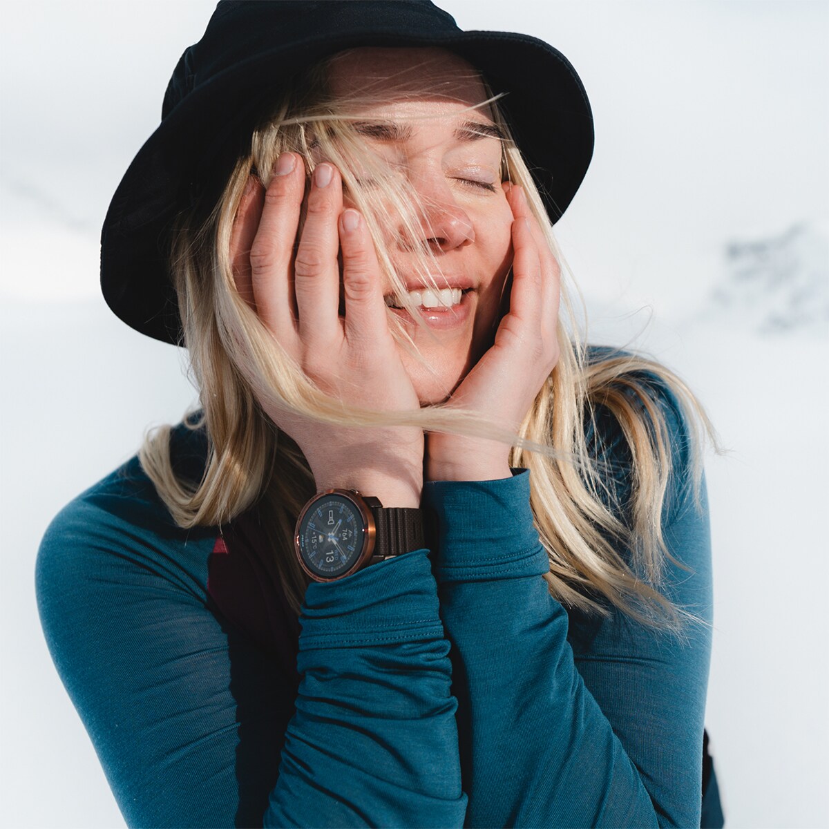 Bracelete Desportiva 22 mm de Silicone S-L - Castanho Castanho-4