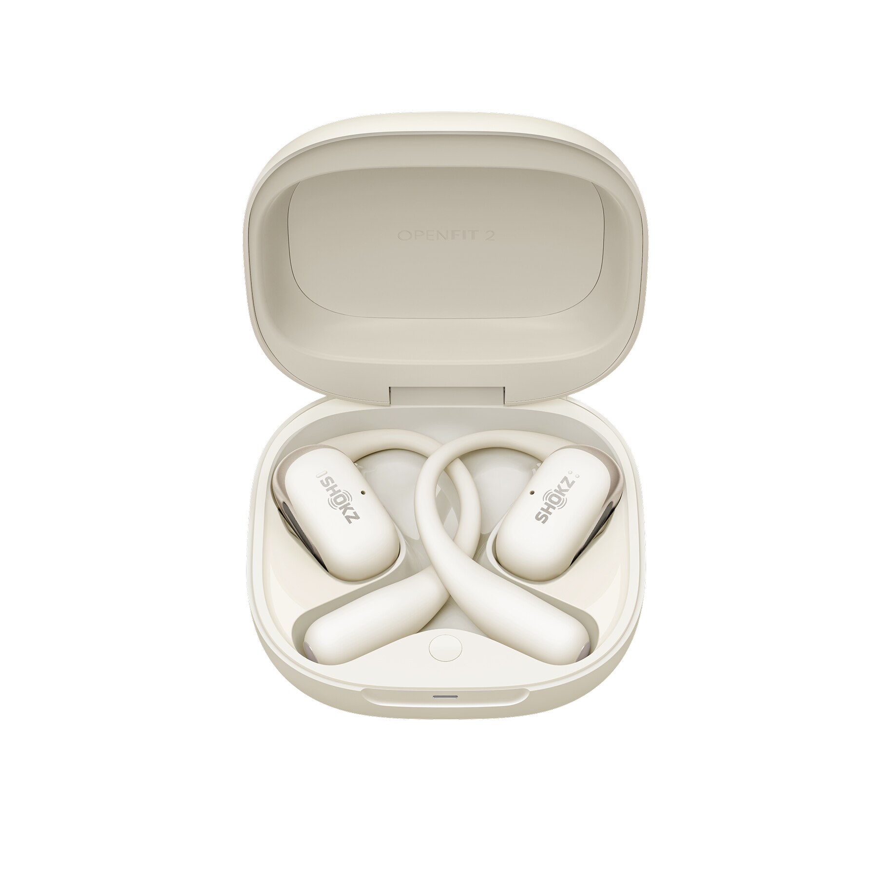 Auriculares Bluetooth Shokz OpenFit 2 True Wireless - Bege 3