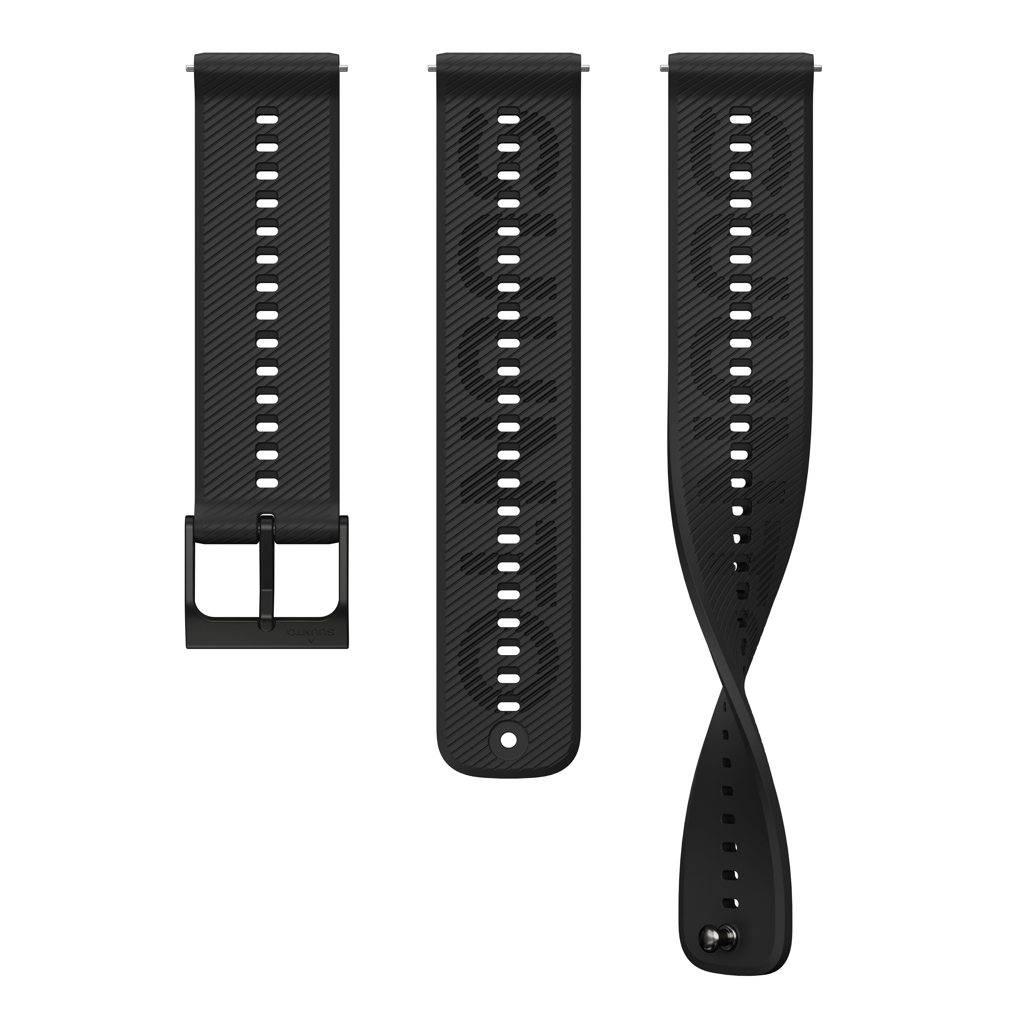 Correia de Silicone - 22 mm Preto-1