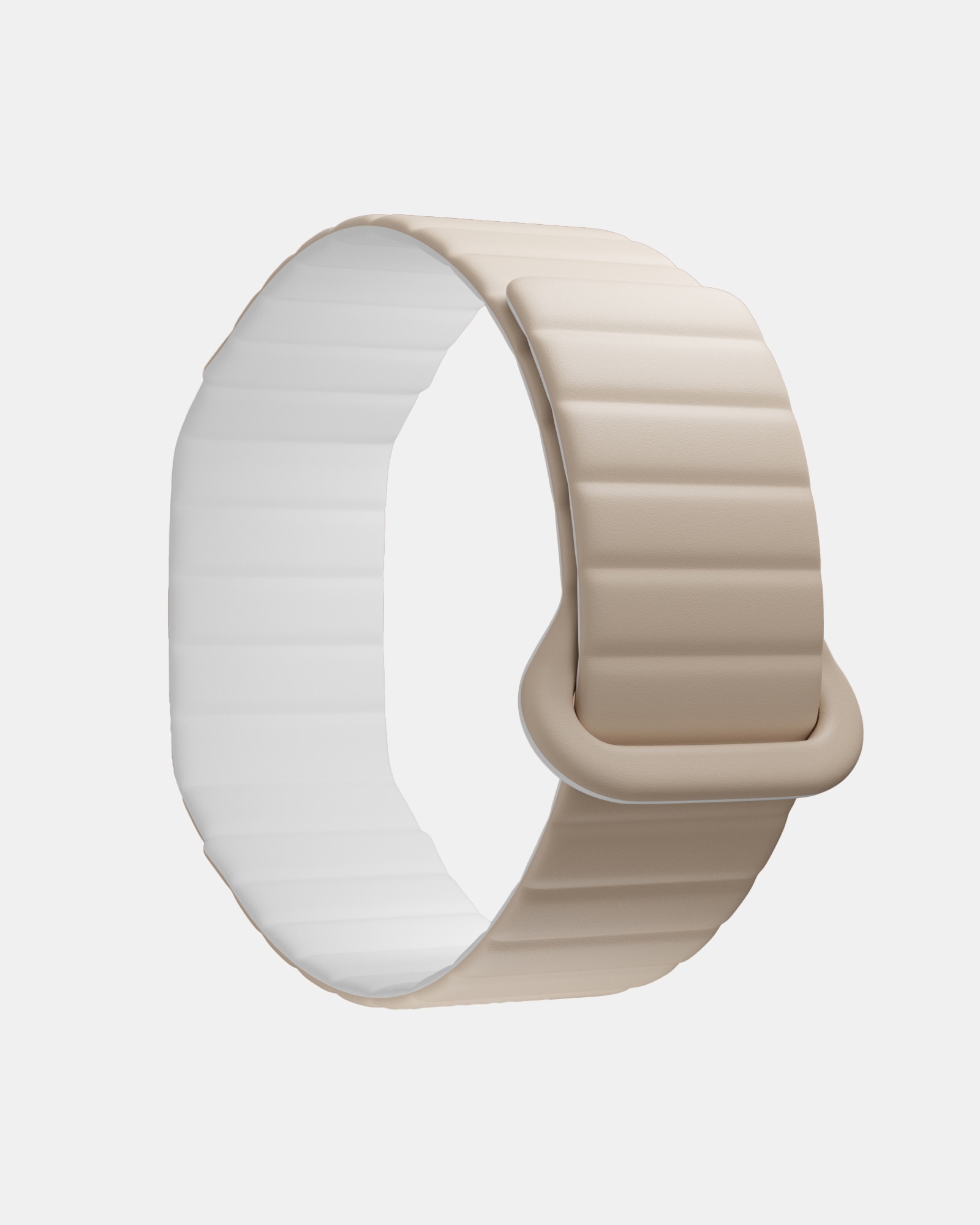 Imagen 0 de Correa Silicona magnética para Polar Loop  S-M    Beige Blanco Beige / Blanco