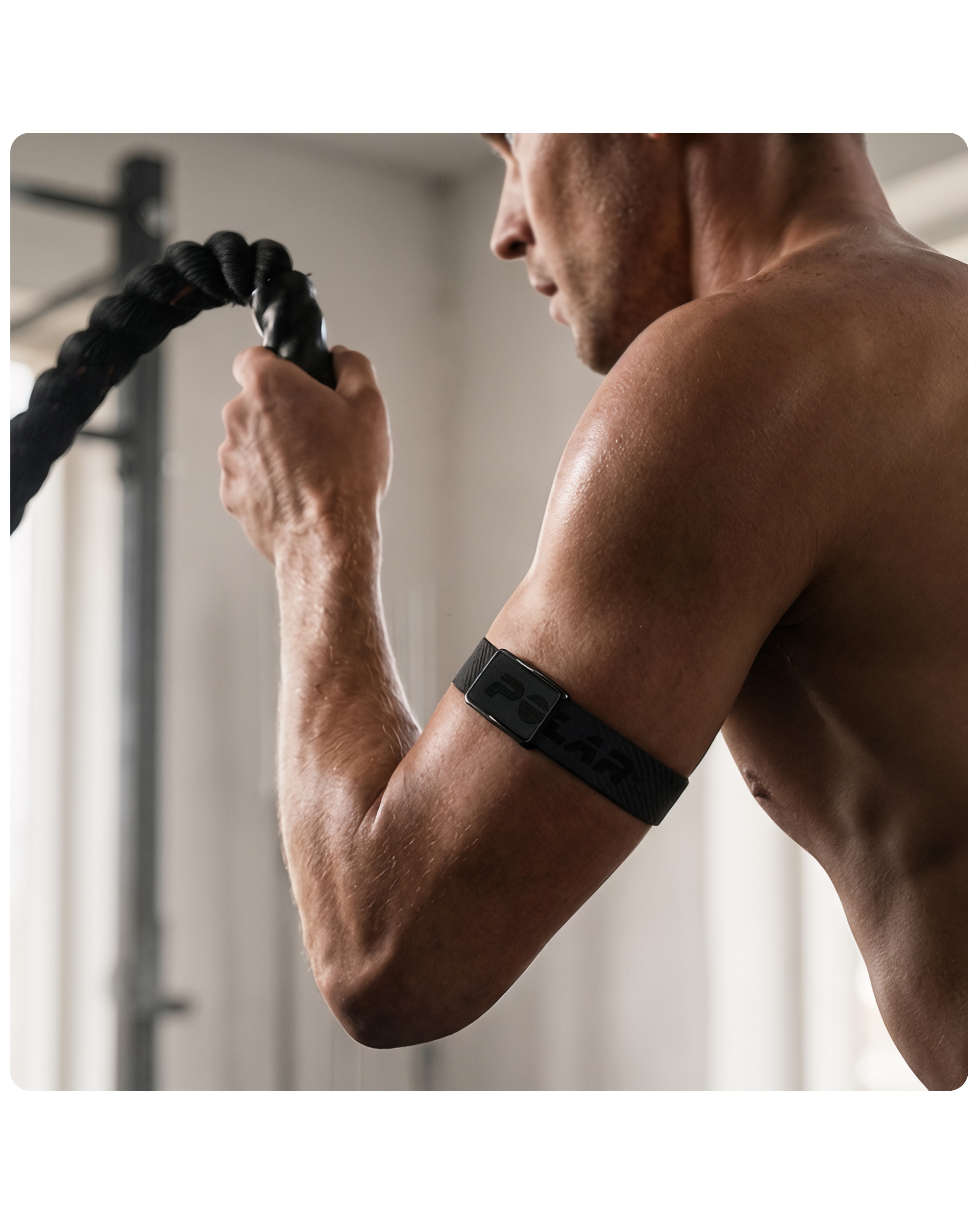 Brazalete deportivo para Polar Loop L-XL - Gris Gris-6