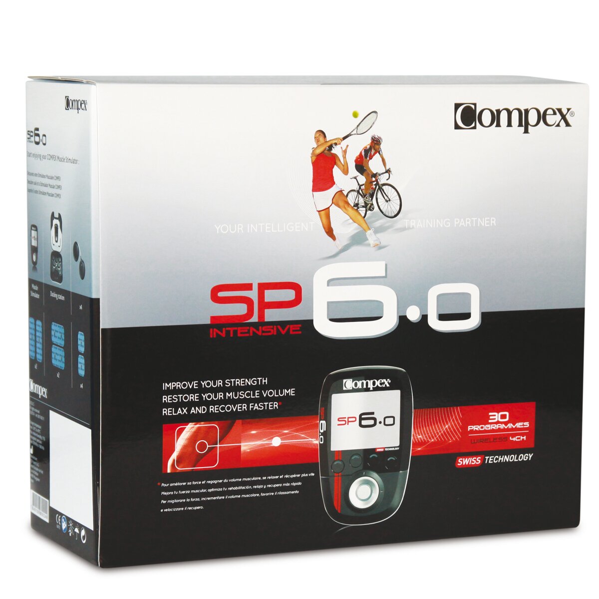Electroestimulador Wireless SP6.0 Compex Preto-2