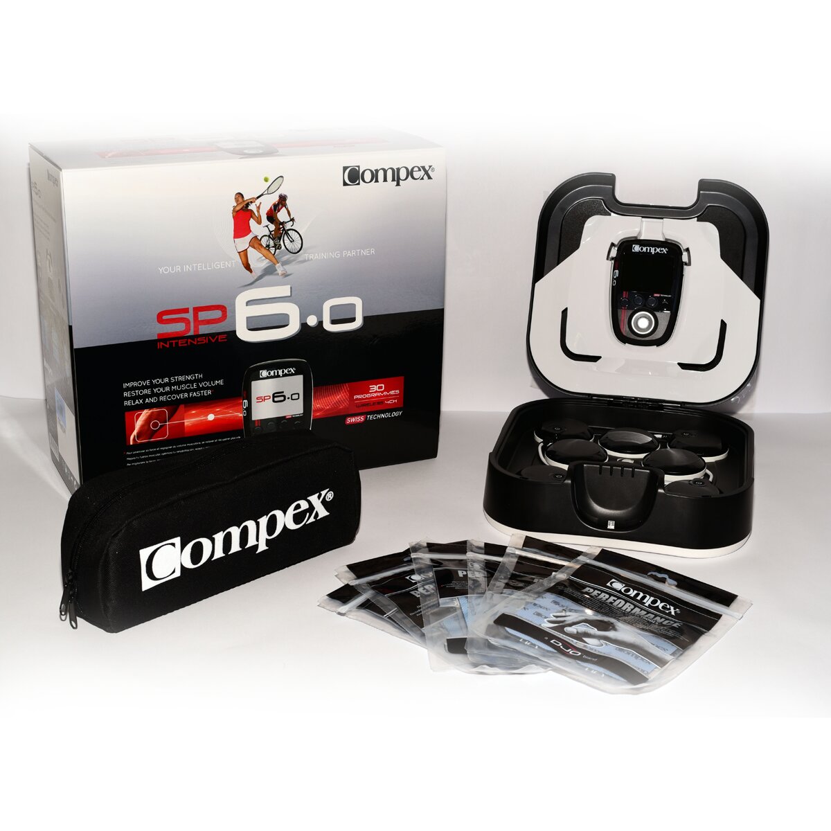 Electroestimulador Wireless SP6.0 Compex Preto-4
