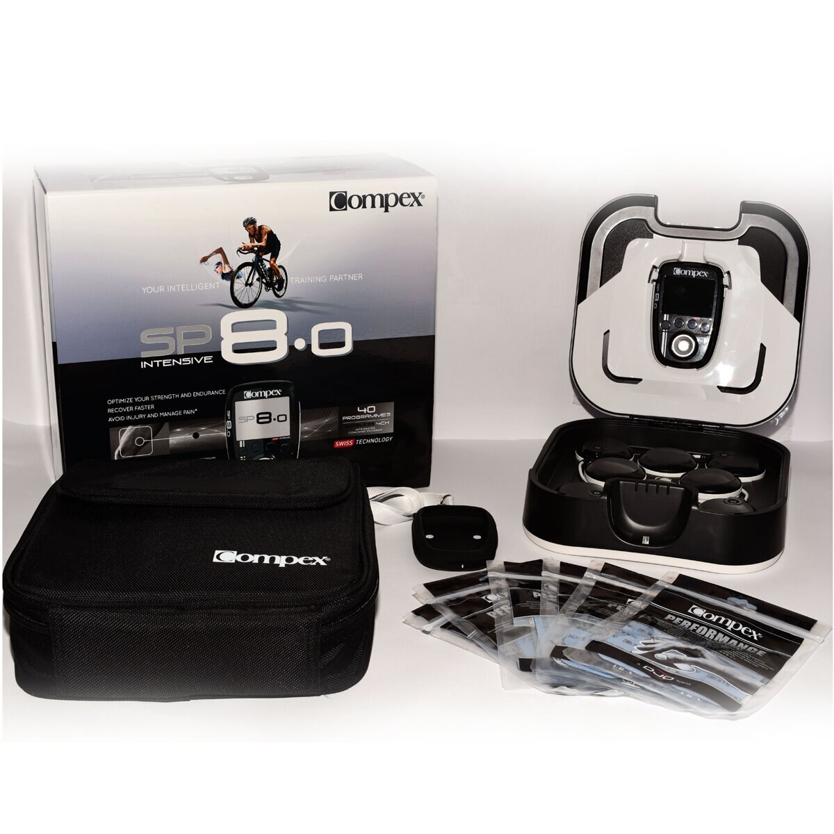 Electroestimulador Wireless SP8.0 Compex Preto-4