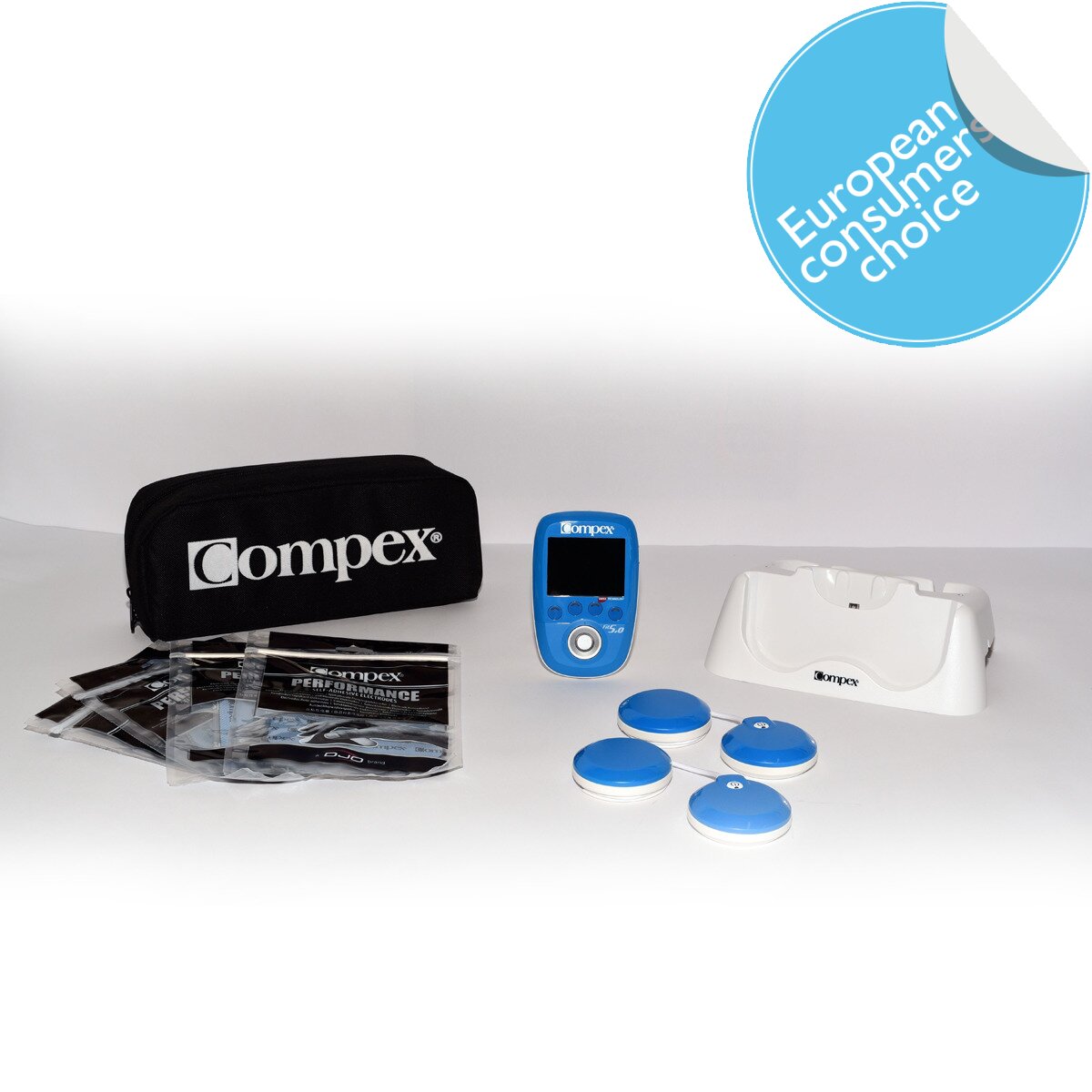 Electroestimulador Wireless FIT5.0 Compex Azul-2