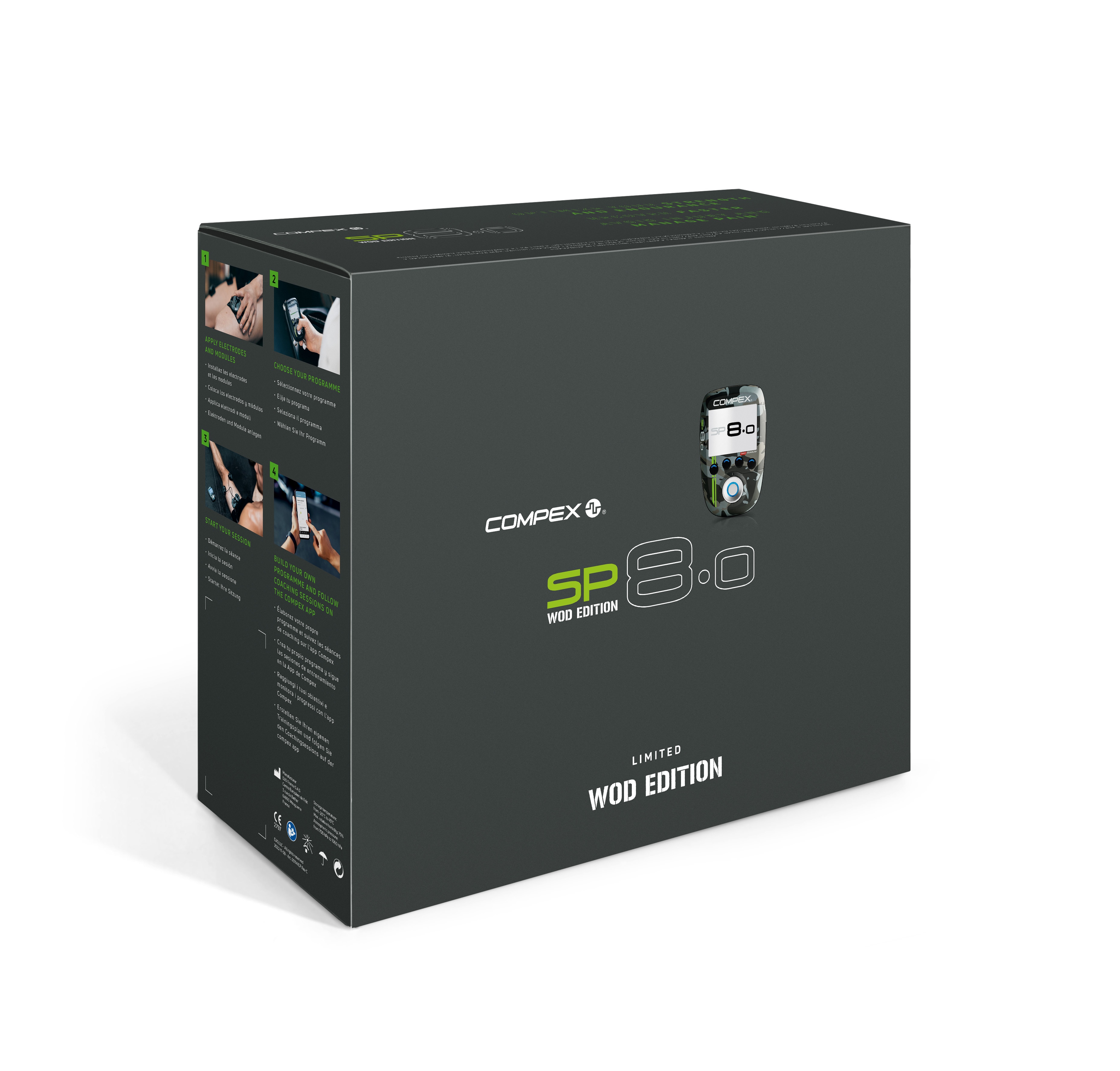 Electroestimulador Wireless SP8.0 WOD Edition Compex Camuflagem-7