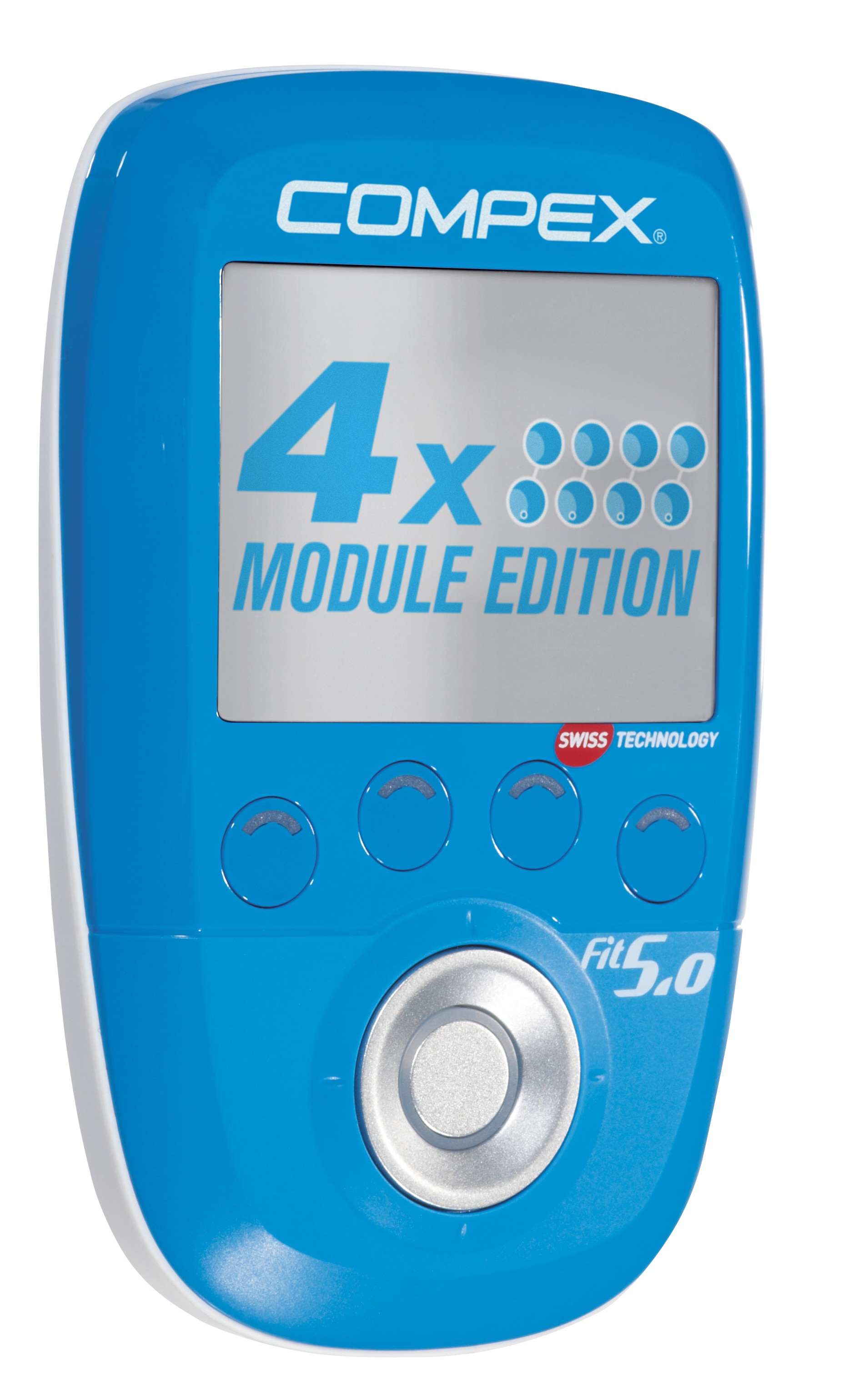 Electro-estimulador Wireless FIT5.0 + 2 módulos Compex Azul-3