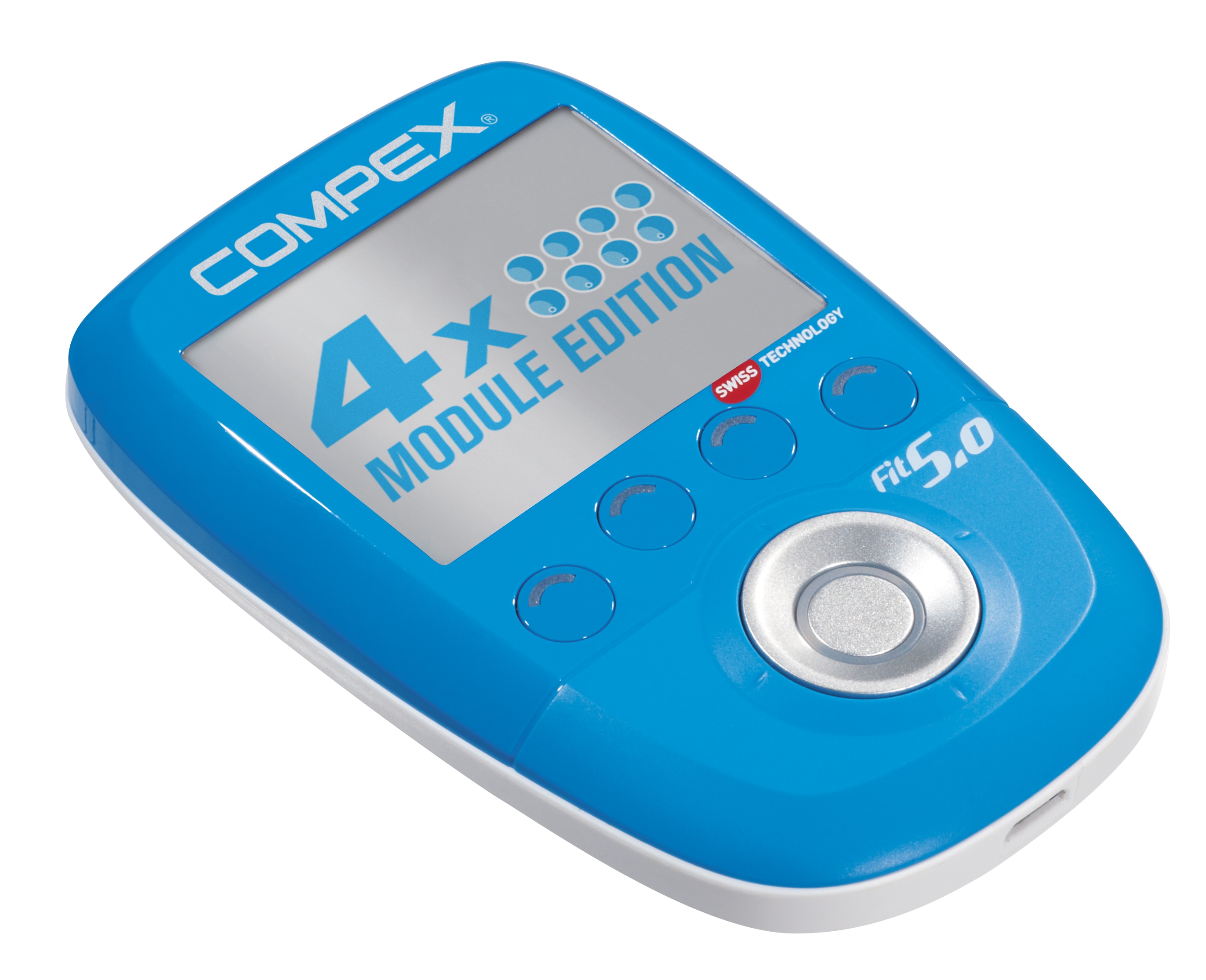 Electro-estimulador Wireless FIT5.0 + 2 módulos Compex Azul-4
