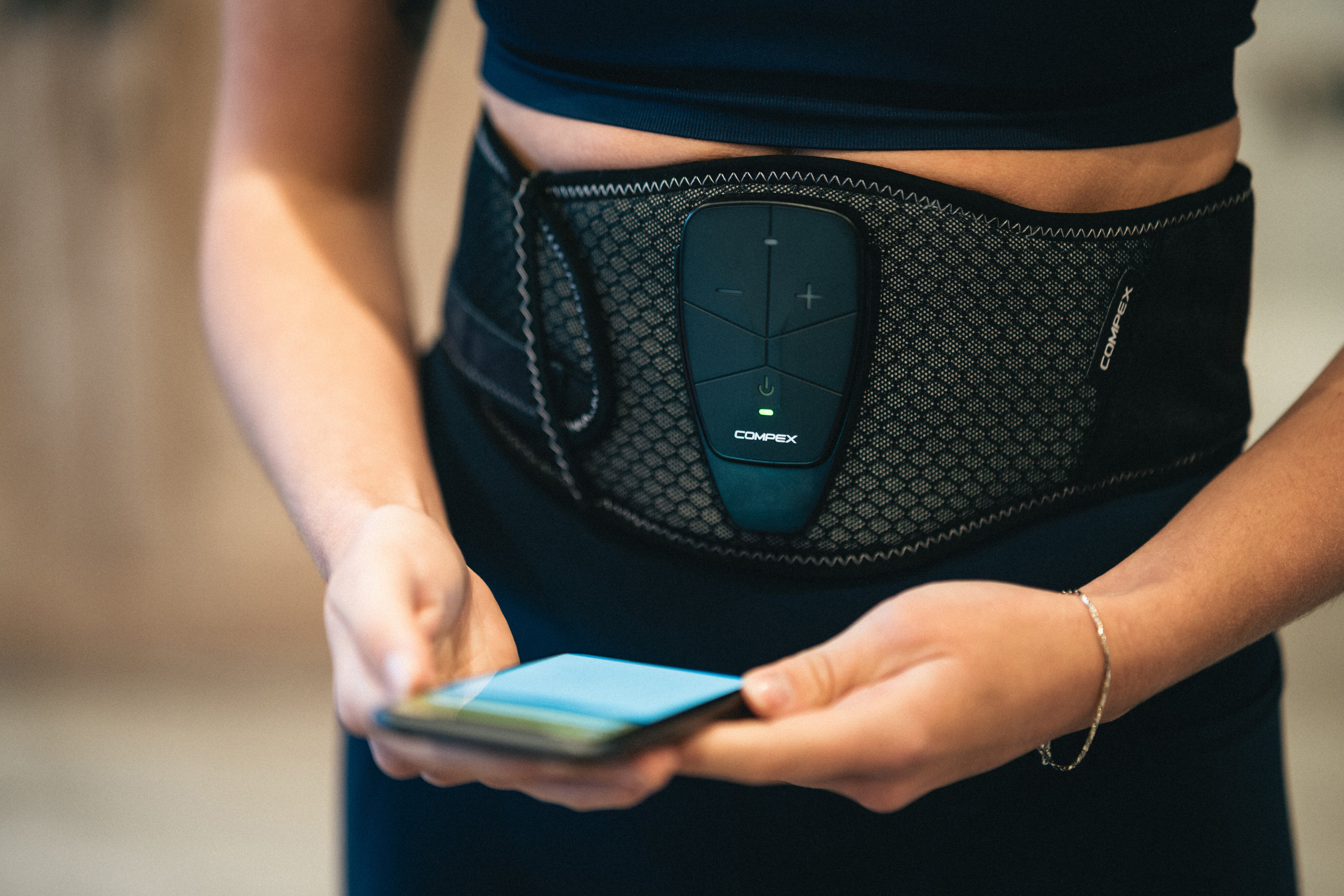Conjunto Corebelt 3.0 Compex Preto / Cinzento-12