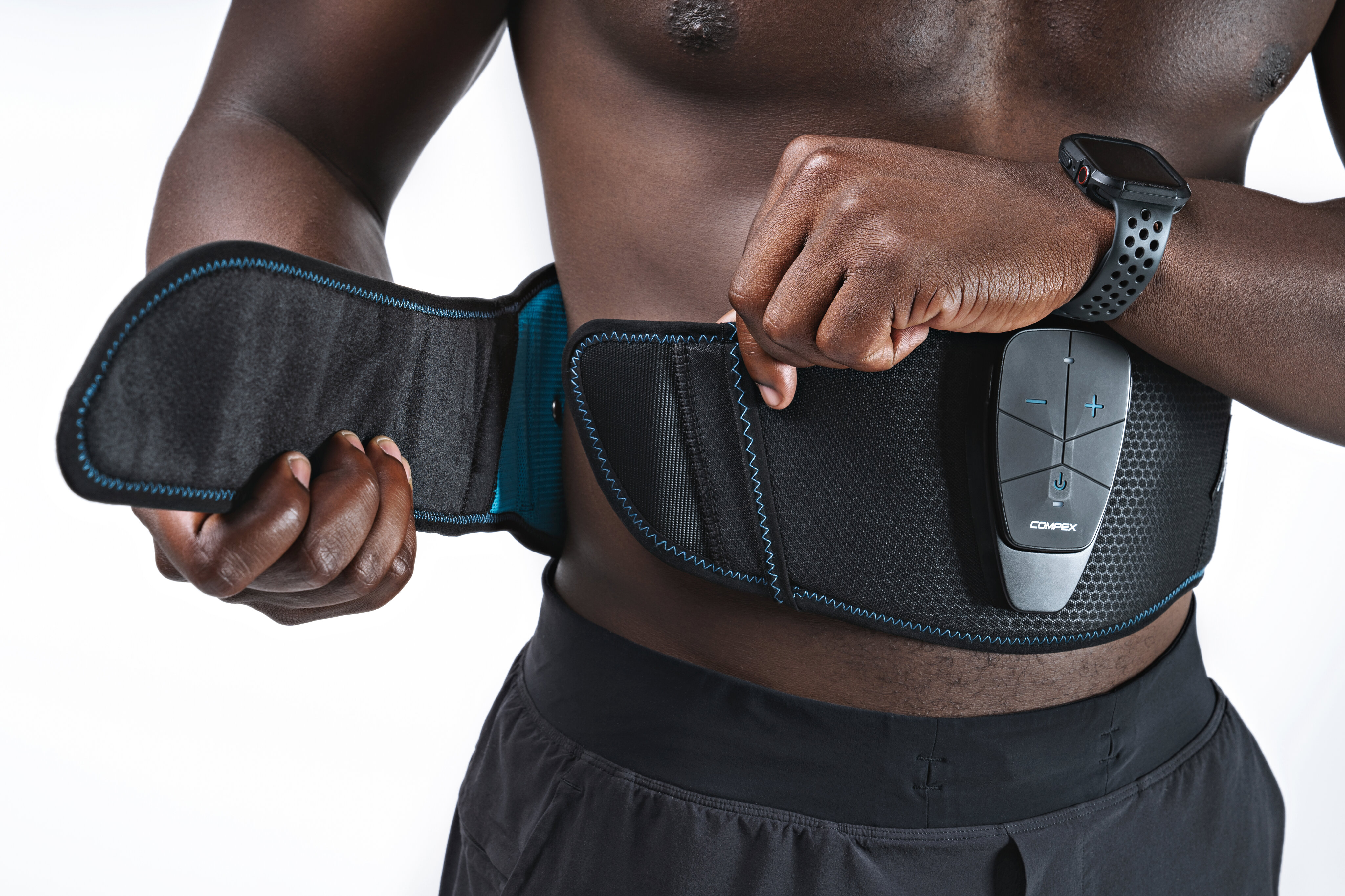Conjunto Corebelt 5.0 Compex Preto / Azul-9