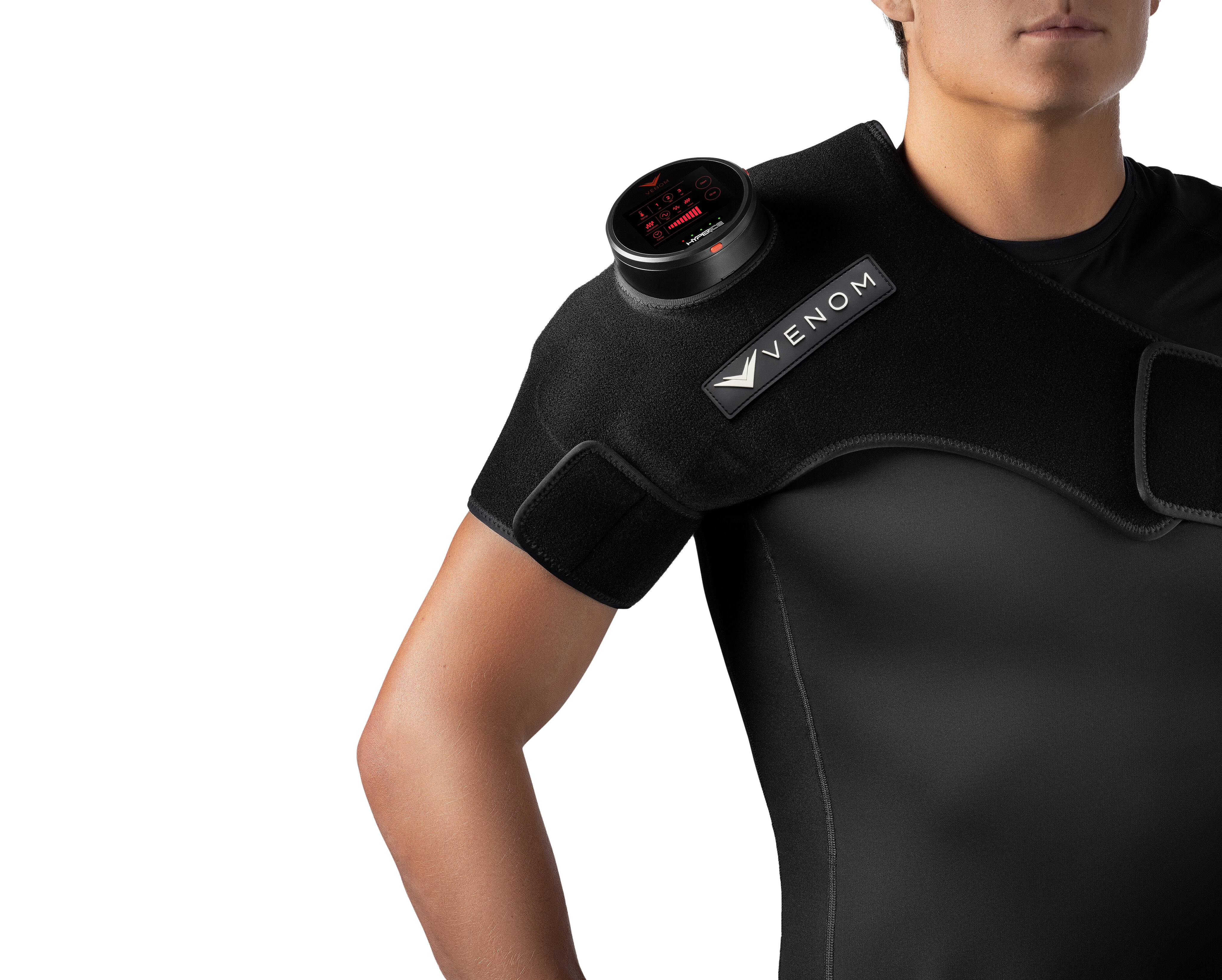 Dispositivo de Calor & Vibração Venom Left Shoulder Hyperice Preto-3