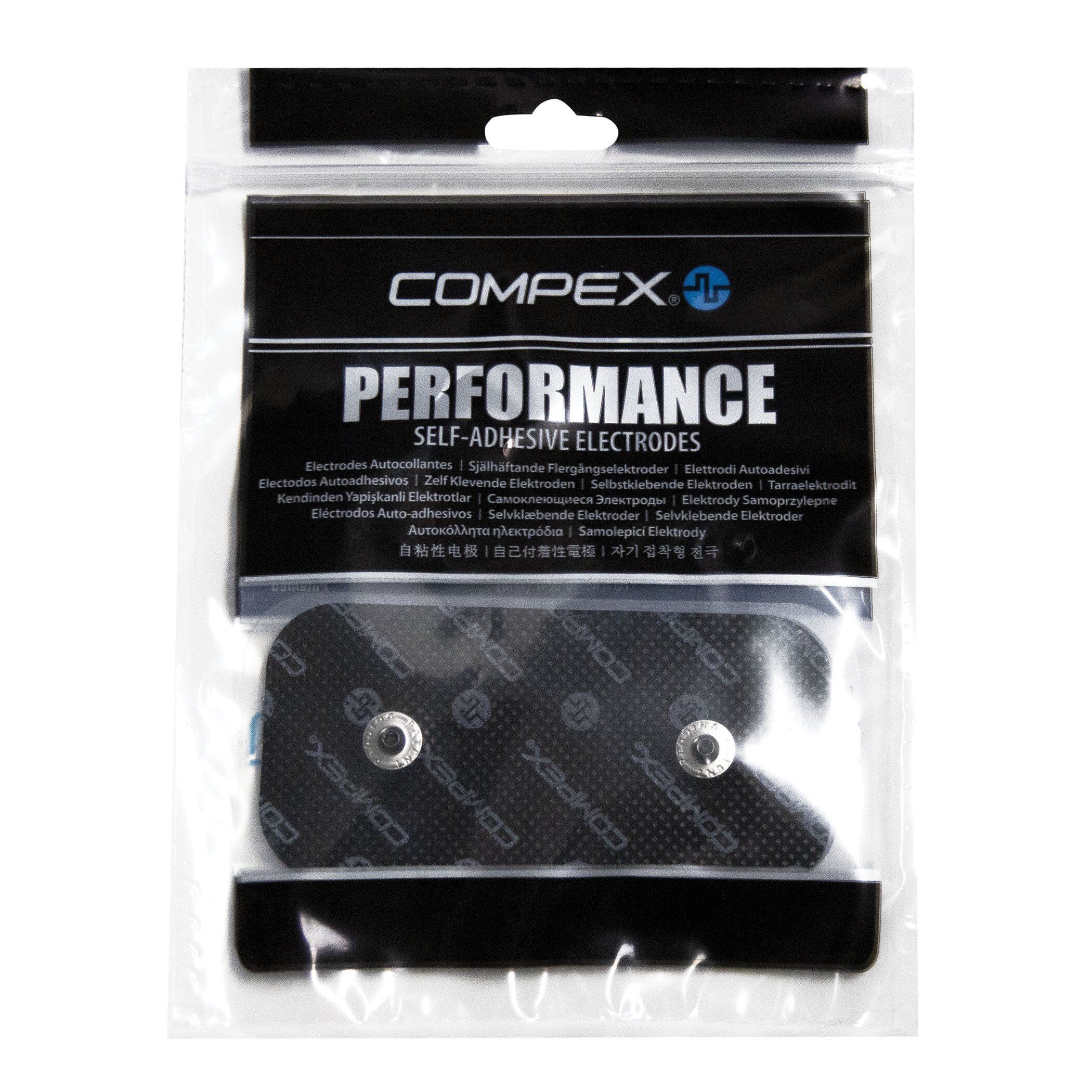 Pack 2 Eléctrodos EasySnap Performance 5 x 10 cm 2 snap Compex 3