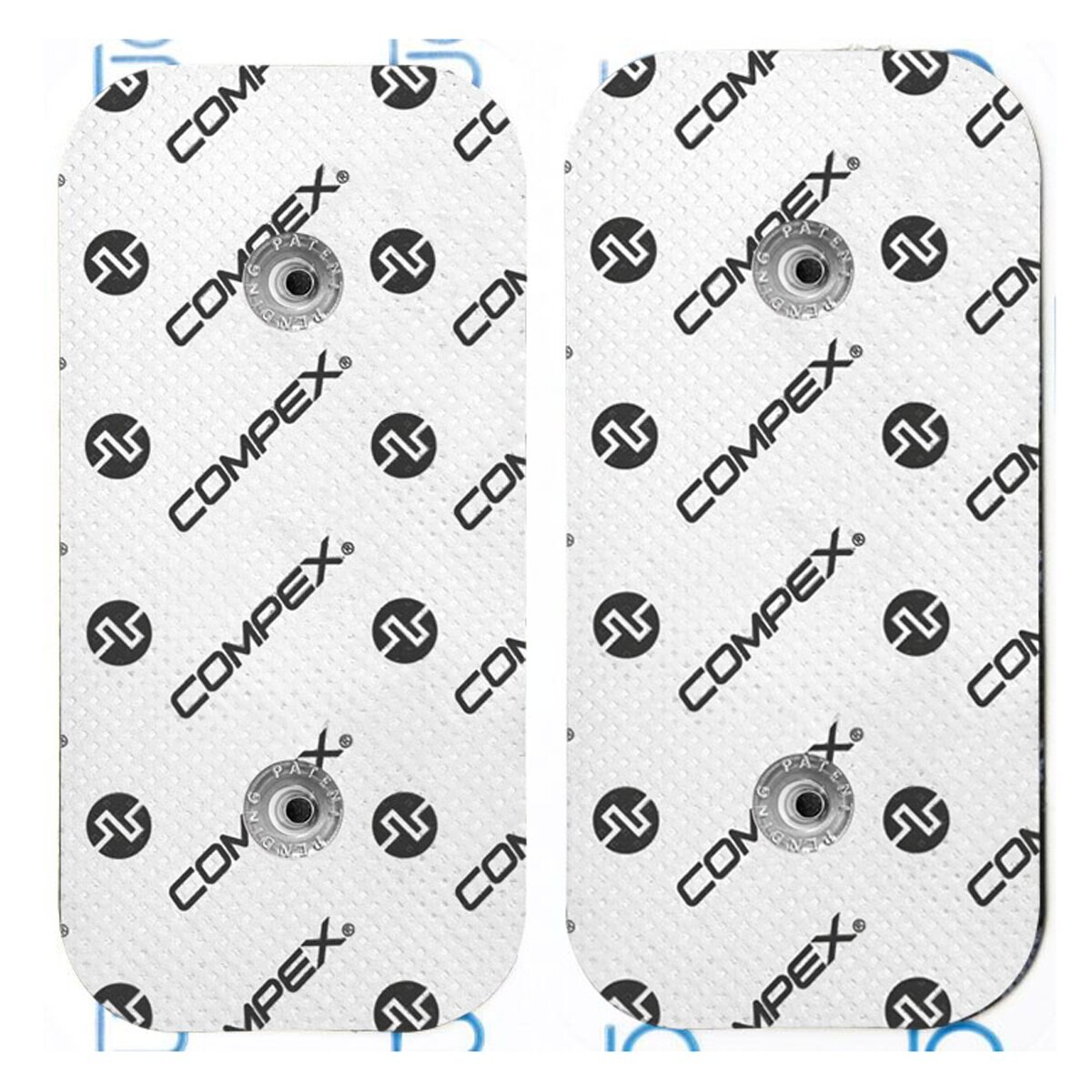Pack 2 Eléctrodos EasySnap Performance 5 x 10 cm 2 snap Compex Branco-2