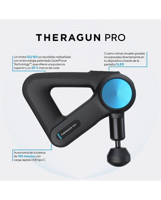 Theragun PRO (5ª Geração ) Pistola de Massagem de Terapia Percussiva Preto-8