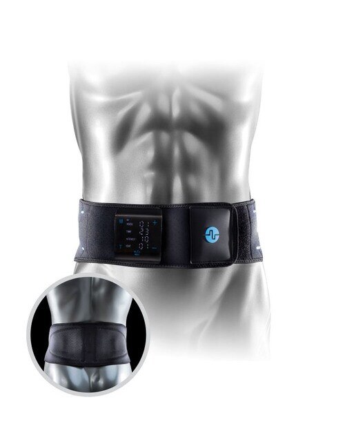 Faixa lombar Back Wrap Tens/Heat Preto-3