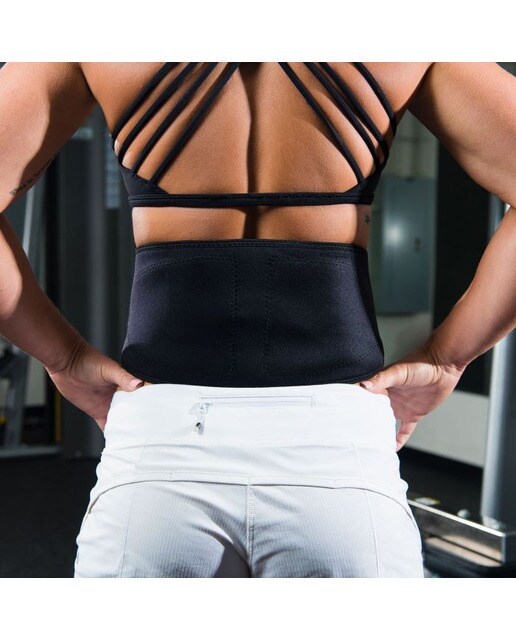 Faixa lombar Back Wrap Tens/Heat Preto-5