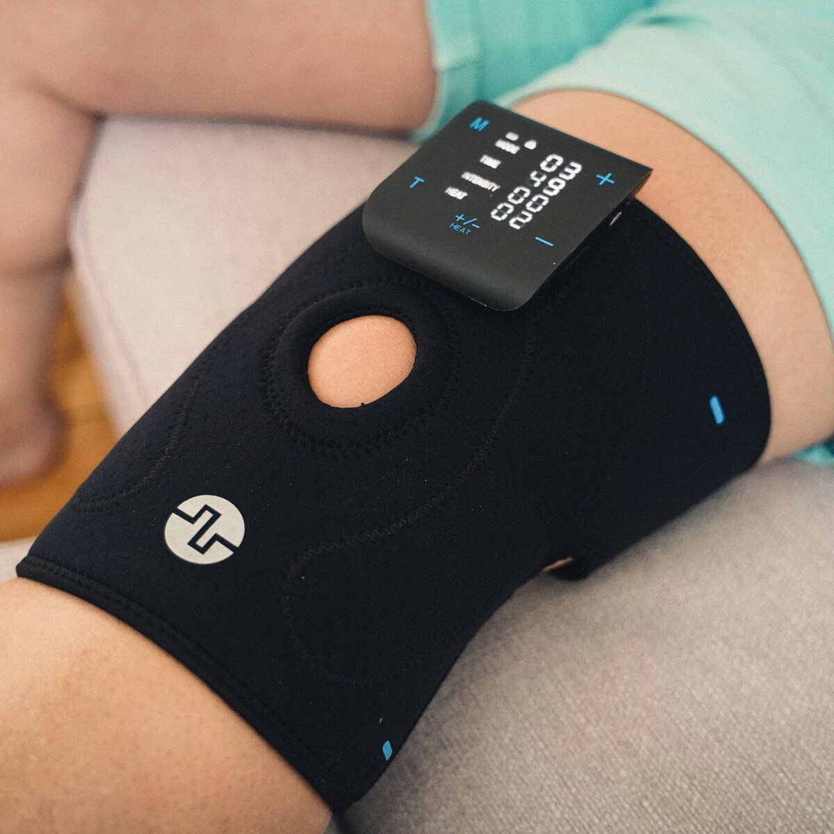 Joelheira Knee Wrap Tens/Heat Preto-6