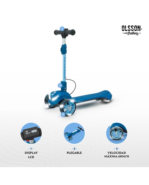 Trotinete de Menino Glide 5" Azul-7