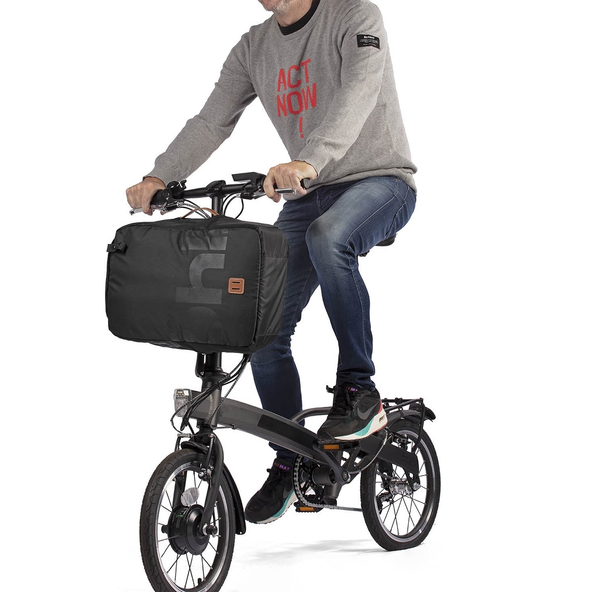 Mochila para Trotinetes Elétricas e Bicicletas Dobráveis Preto-9