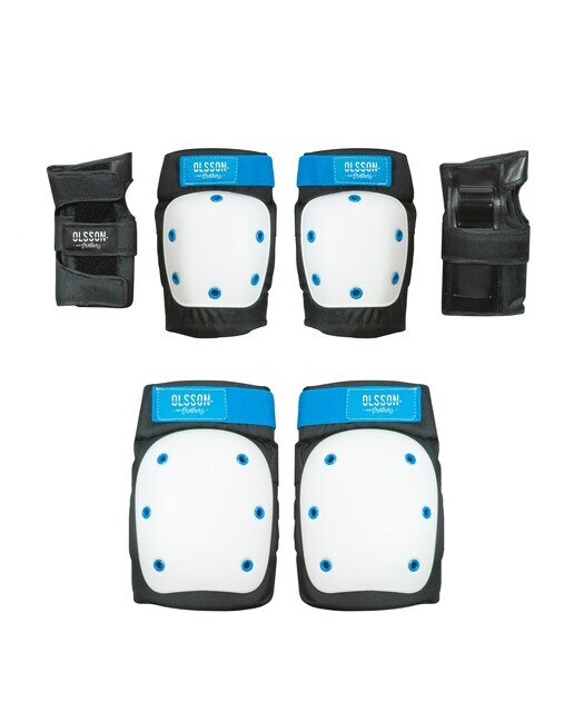 Conjunto de Proteções de Adulto Preto / Azul-1