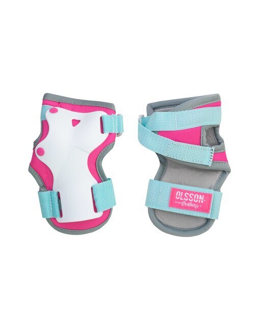 Set protecciones niños Olsson and Brothers Blanco/Rosa-3