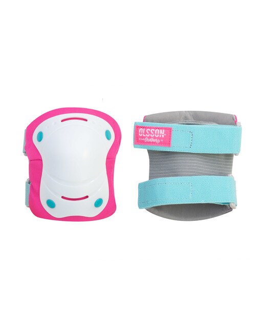 Set protecciones niños Olsson and Brothers Blanco/Rosa-4