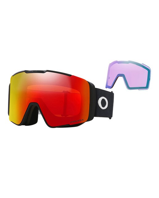 Máscara de esquí de Adulto LINE MINER PRO L Oakley Negro mate · El