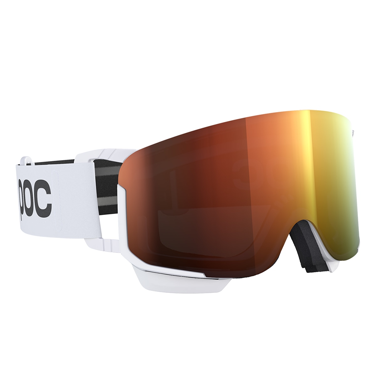 Máscara de Adulto Nexal Mid POC Branco / Laranja-2