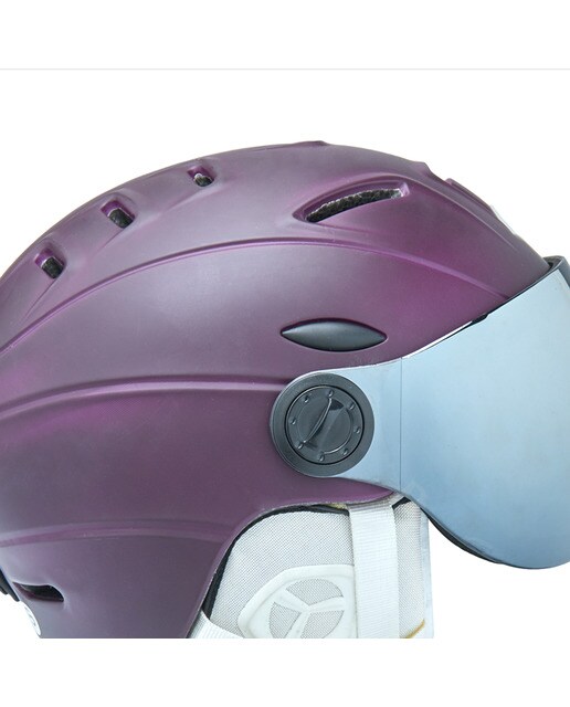 Capacete de Ski/Snowboard com Visor Mountain PRO Violeta-2