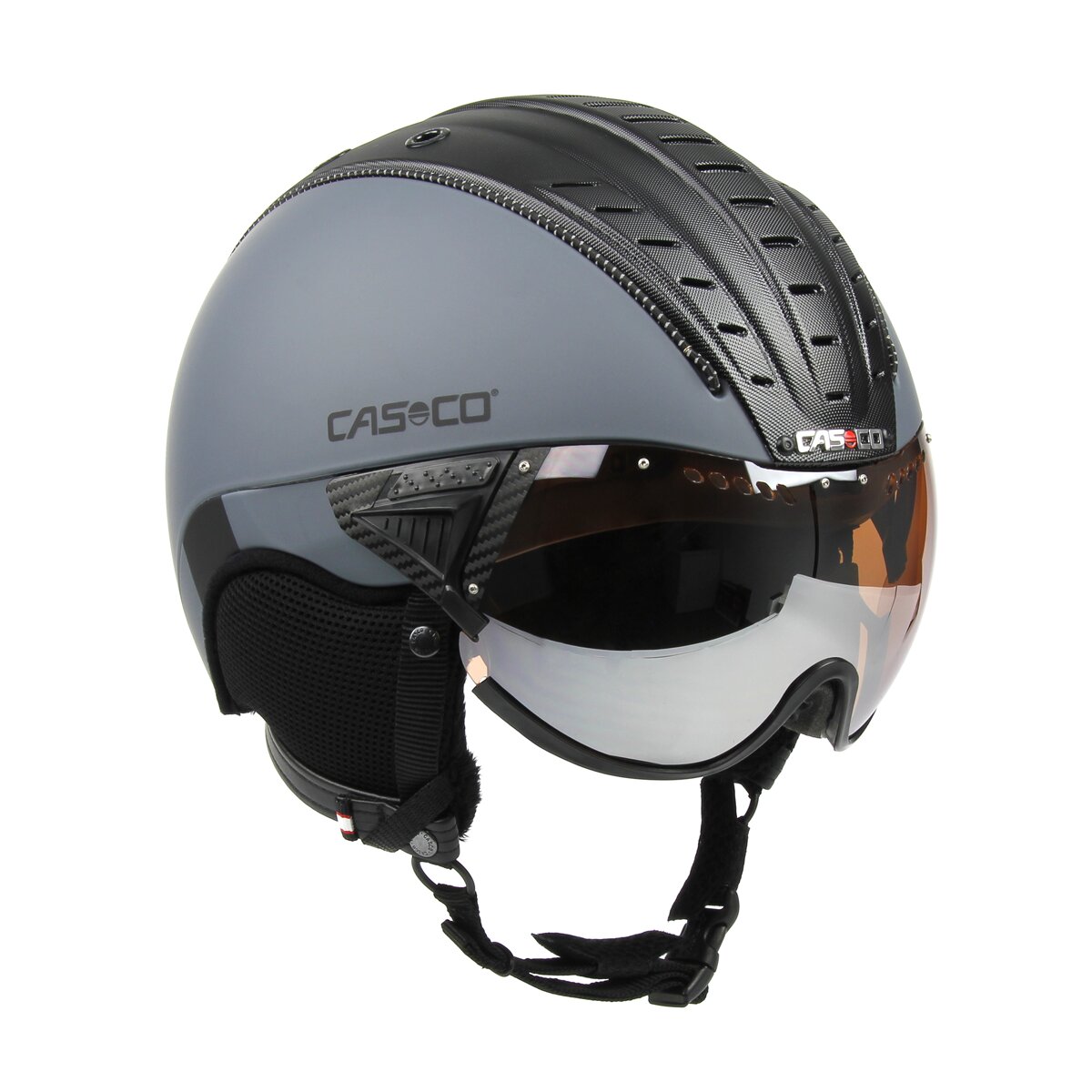 Capacete de Esqui / Snow e Ciclismo SP-2 com Visor Polarizado Cinzento-2