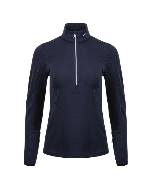 T-shirt Trace Half-Zip Azul-1