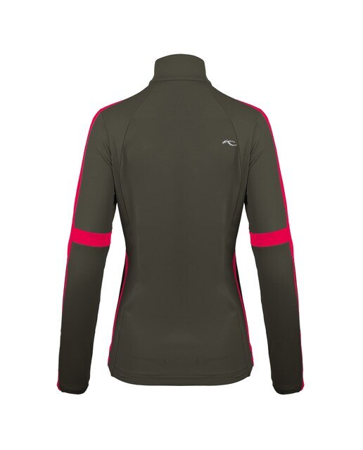 T-shirt Race Half Zip Verde / Vermelho-2