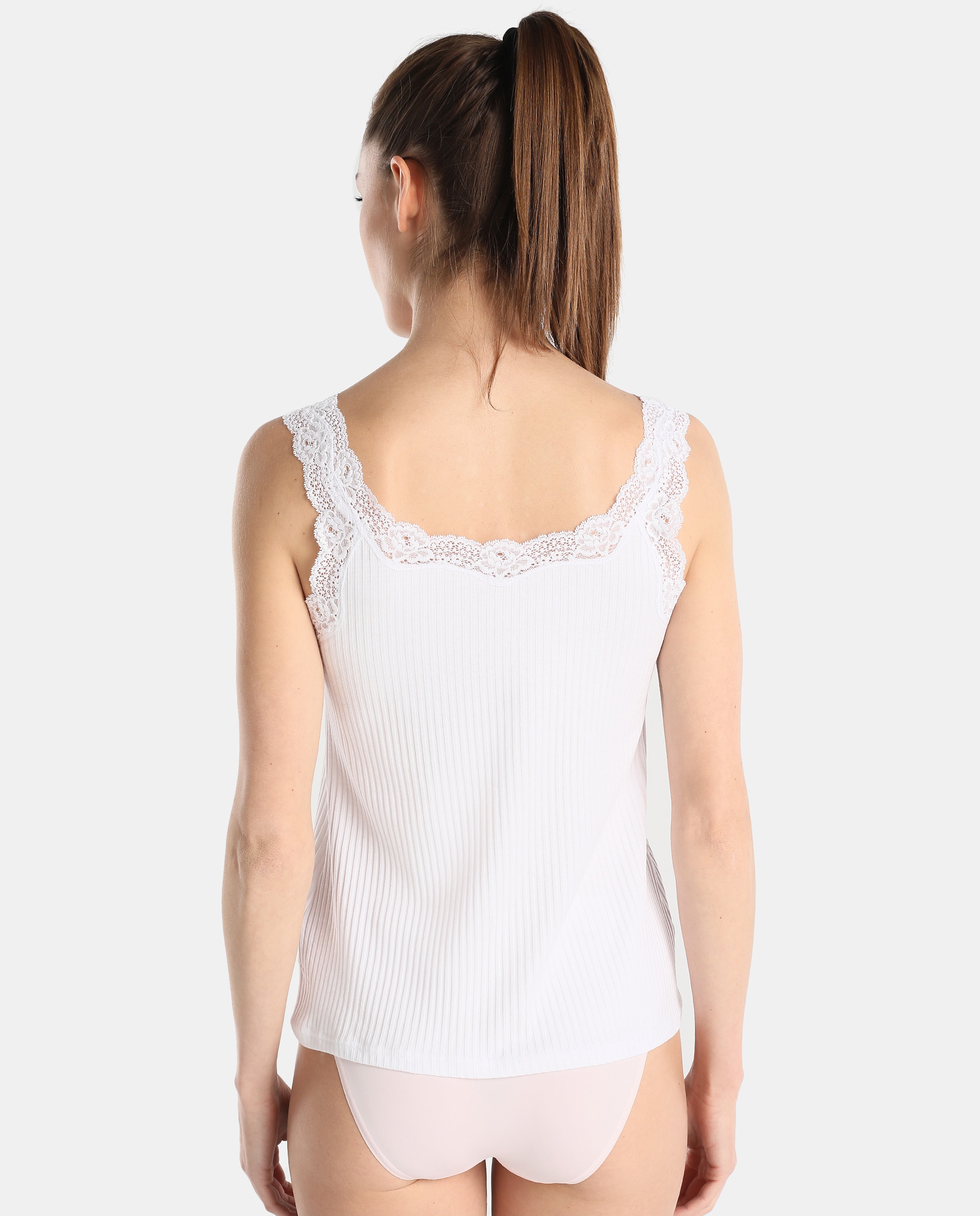 Camiseta interior Angel de mujer Janira de canalé - Blanco Blanco-2