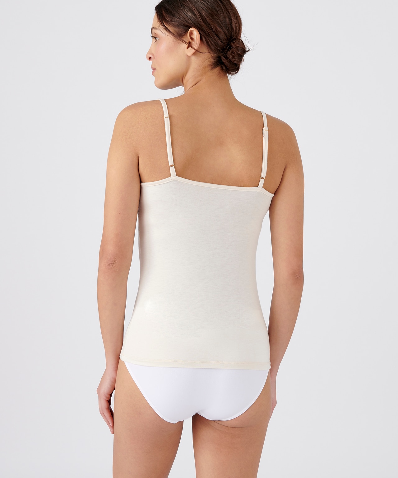 Camisola Interior Térmica de Alças Finas de Thermolactyl Sensitive Natural-3
