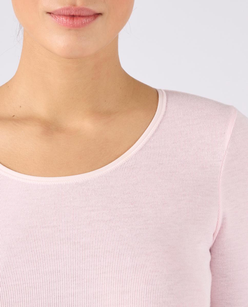 Camisola Interior Térmica de Manga Comprida com Canelado Fino Thermolactyl Preto-2