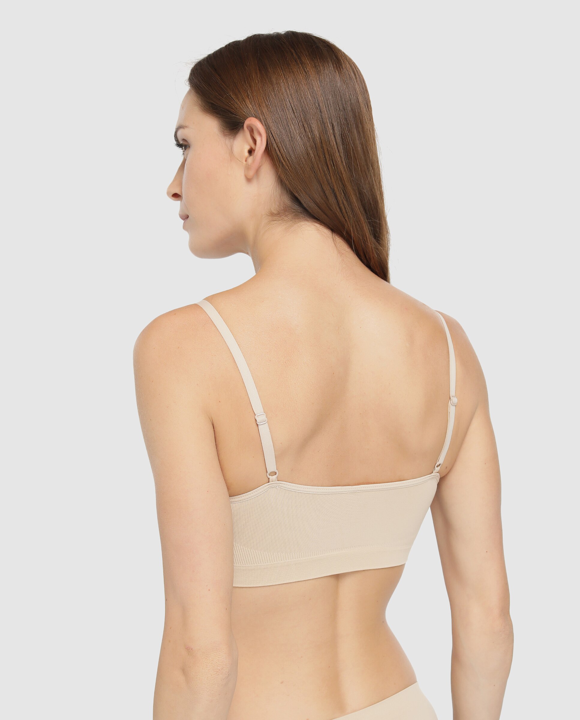 Sujetador de mujer Pecado Original tipo top sin aro - Rojo Granate Arena-2