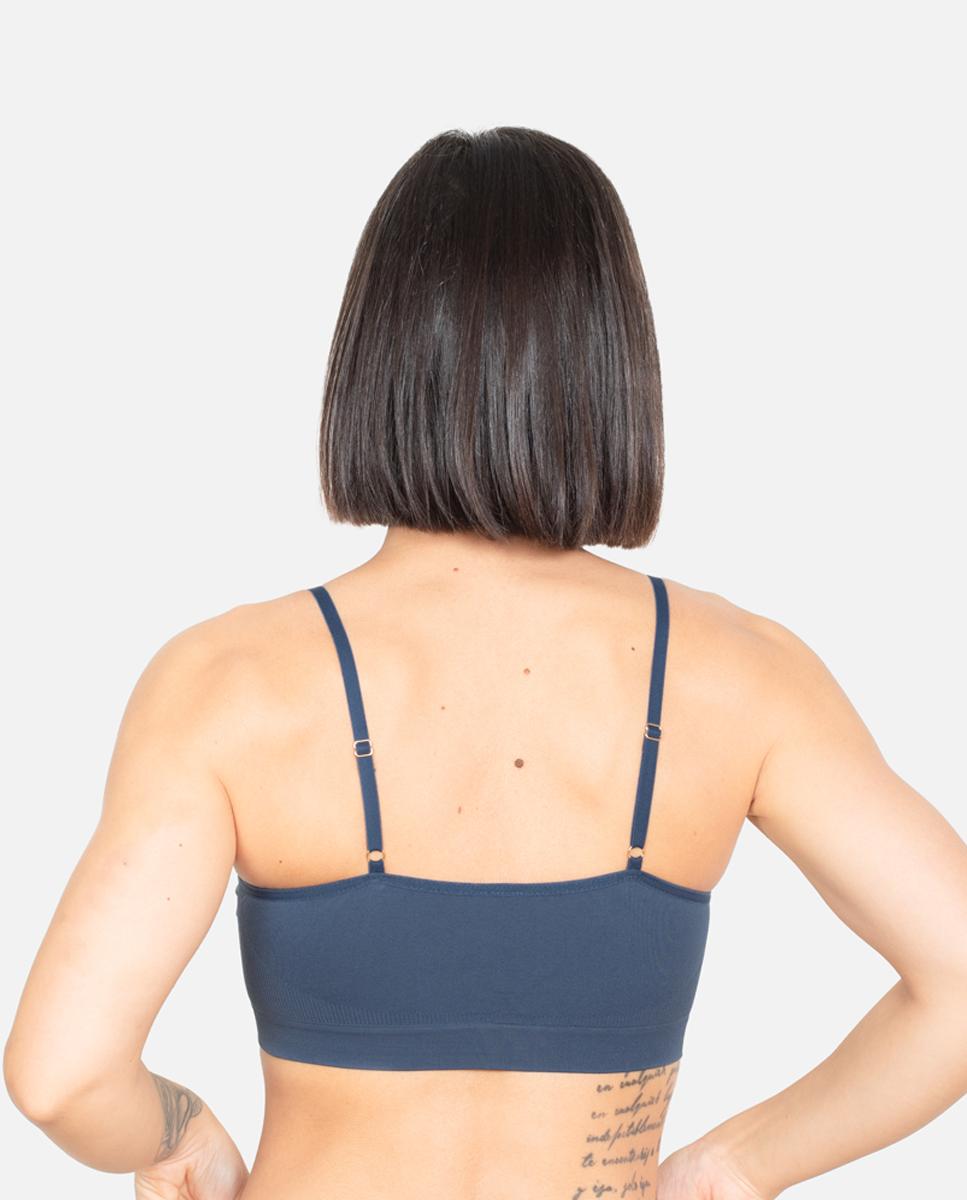 Soutien de mulher Pecado Original tipo top sem aro Azul-2