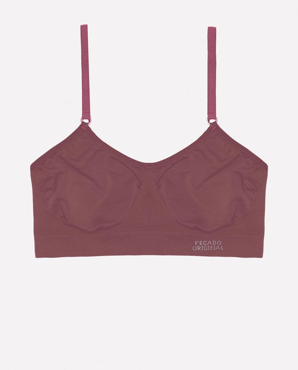 Sujetador de mujer Pecado Original tipo top sin aro - Lila Lila-3