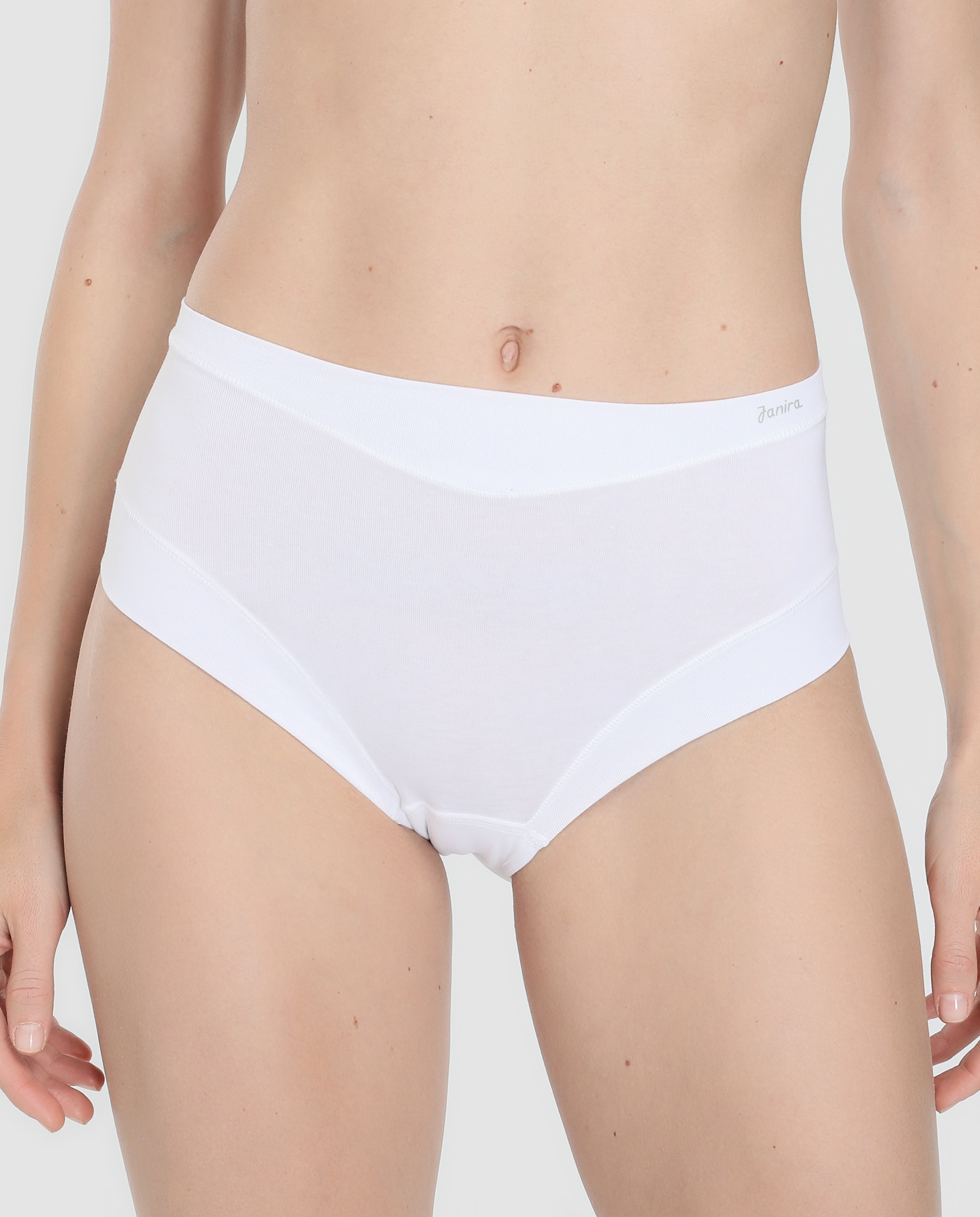 Braga alta Cotton Band Janira en color duna - Blanco Blanco-1