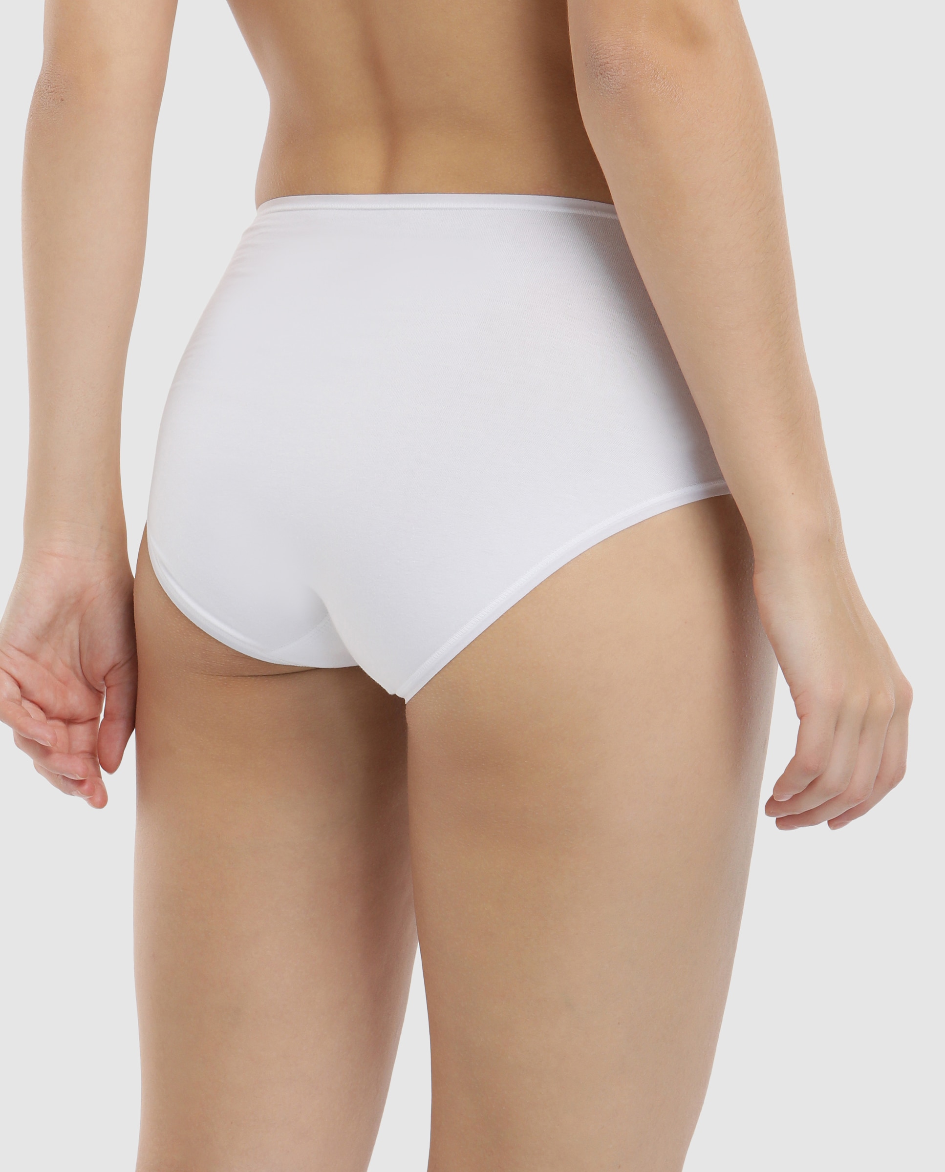 Braga alta Pecado Original en algodón y lycra - Blanco Blanco-2